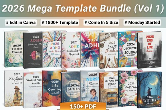 Download 2026 Mega Template Bundle (Vol 1) - Premium Resources