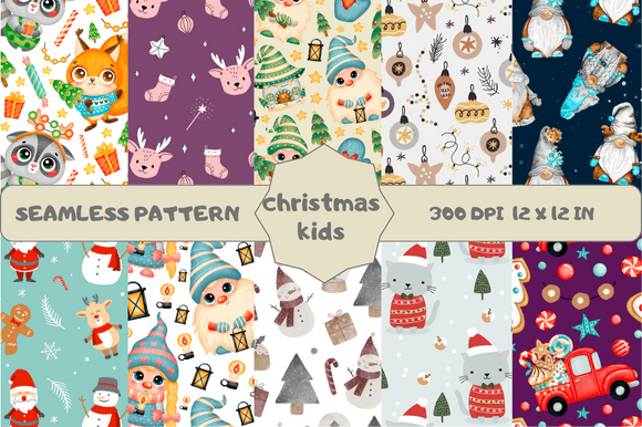 Download Cute Christmas Patterns for Kids - Premium Resources