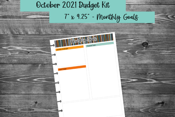 Download Halloween October Budget Monthly Goals - Premium Resources