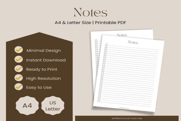 Download Notes Planner Printable | A4/Letter - Premium Resources